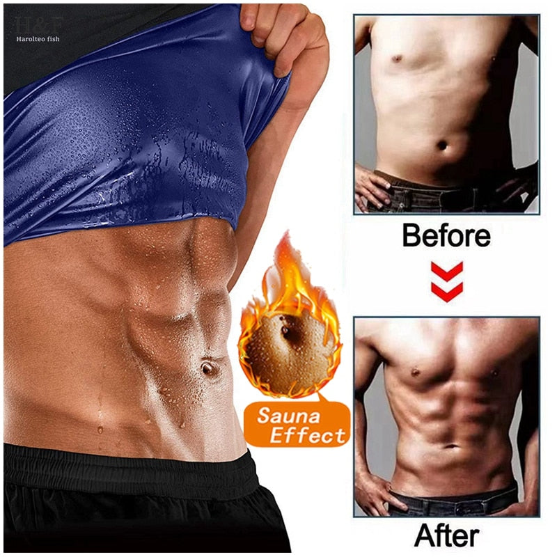Sauna Vest For Men & Women Workout Top Sweat Vest Slimming Sauna Jacket Heat Trapping Vest