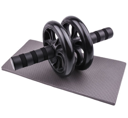 AB Wheel Roller & Mat, W/ Combos Including, Push-Up Bar Handles, Jump Rope, and Grip Strength Trainer!
